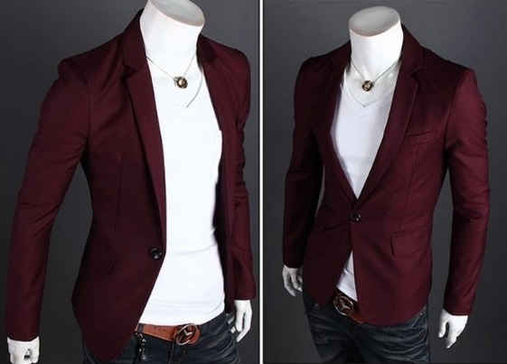 Blazer Fashion Moderno de un Boton - Ideal para la Noche - Rojo